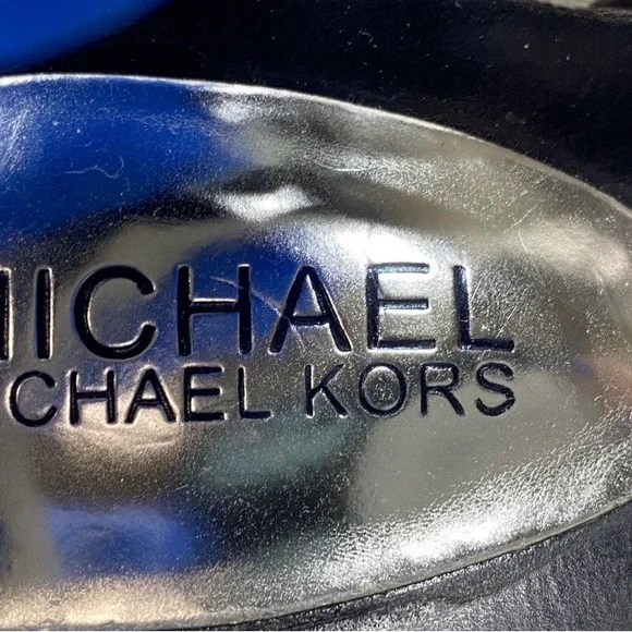 Michael Michael Kors Open Toe Platform Charm Sling Wedge Sandals - Picture 7 of 7